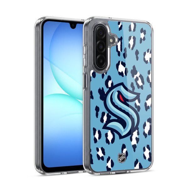 NHL Seattle Kraken Leopard Pattern Soft Gel Case for Samsung Galaxy A17 4G / 5G