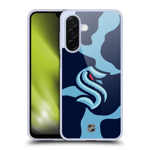 NHL Seattle Kraken Cow Pattern Soft Gel Case for Samsung Galaxy A26 5G