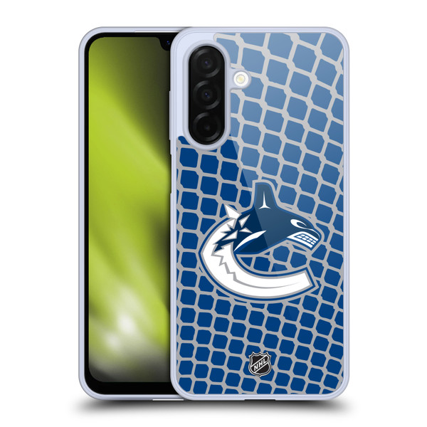 NHL Vancouver Canucks Net Pattern Soft Gel Case for Samsung Galaxy A26 5G