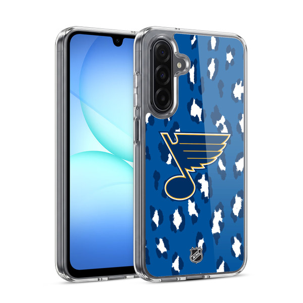 NHL St Louis Blues Leopard Pattern Soft Gel Case for Samsung Galaxy A17 4G / 5G