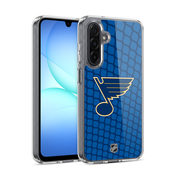 NHL St Louis Blues Net Pattern Soft Gel Case for Samsung Galaxy A17 4G / 5G