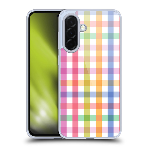 Ninola Colorful Geometric Gingham Soft Gel Case for Samsung Galaxy A36 5G