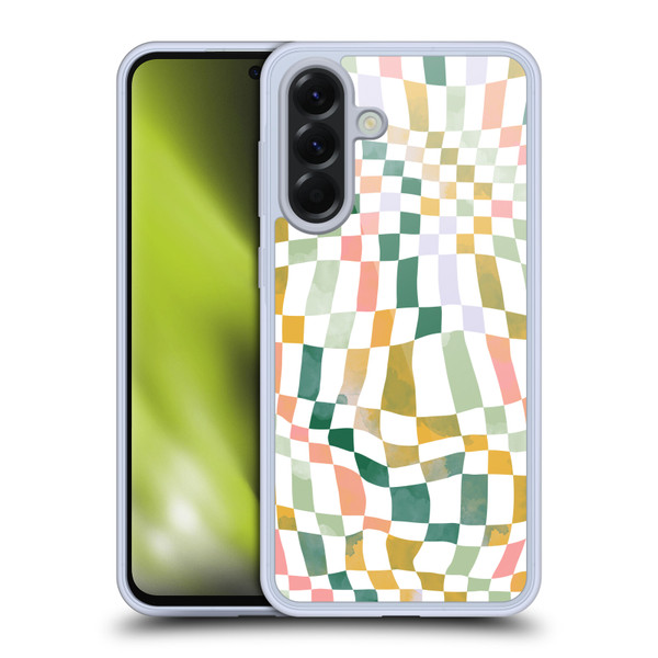 Ninola Checker Pattern Nostalgic Soft Gel Case for Samsung Galaxy A56 5G