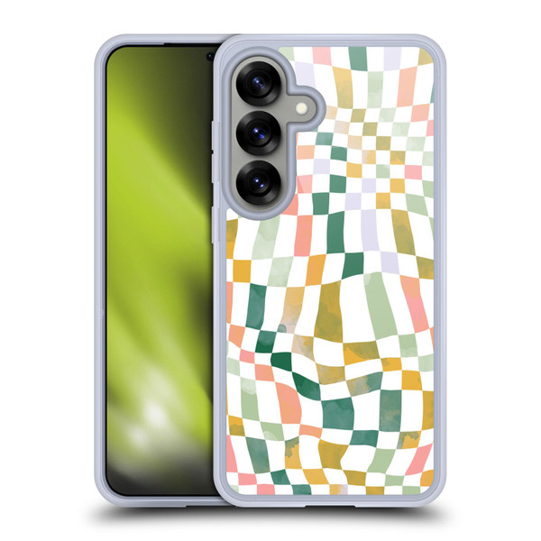Ninola Checker Pattern Nostalgic Soft Gel Case for Samsung Galaxy S25 & MagSafe