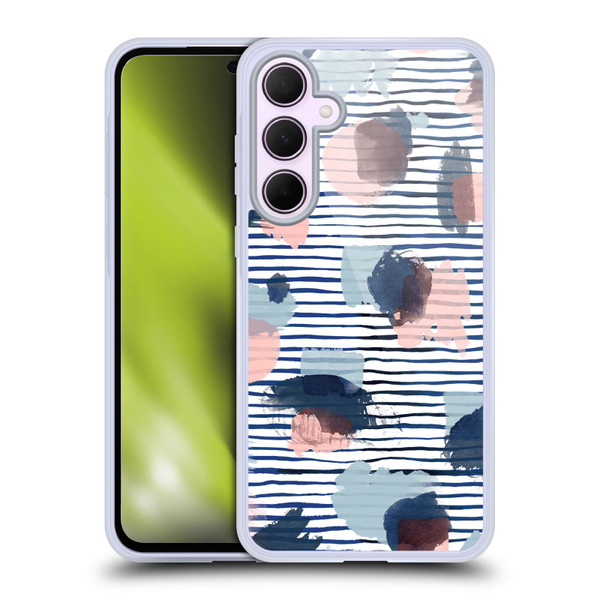Ninola Patterns Graphic Thoughts Dots Blue Soft Gel Case for Samsung Galaxy A35 5G