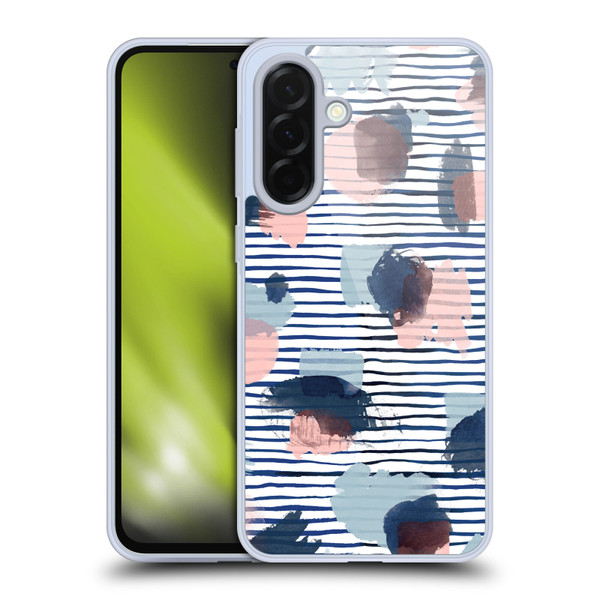 Ninola Patterns Graphic Thoughts Dots Blue Soft Gel Case for Samsung Galaxy A36 5G