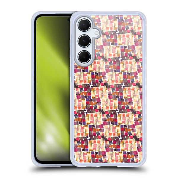 Ninola Patterns Minimal Crochet Soft Gel Case for Samsung Galaxy A55 5G