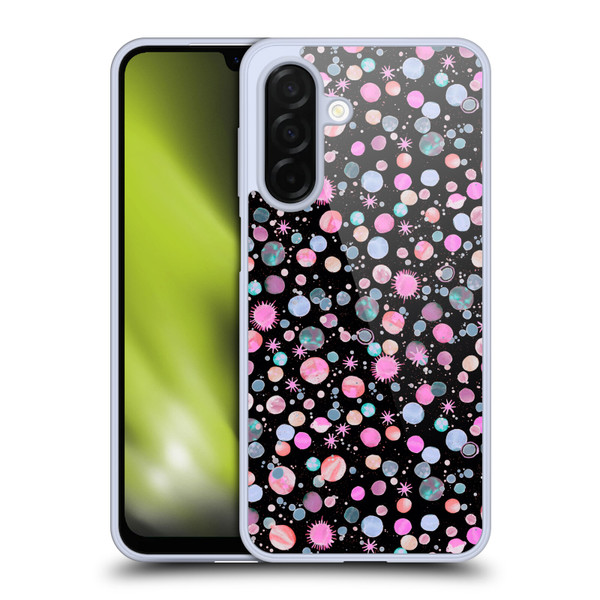 Ninola Colourful Patterns Space Planets Pink Soft Gel Case for Samsung Galaxy A26 5G