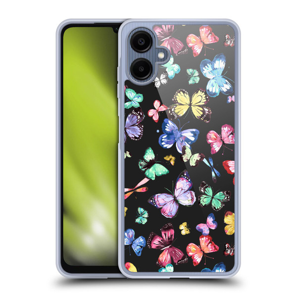 Ninola Patterns 4 Butterflies Black Multi Soft Gel Case for Samsung Galaxy A06 4G / 5G