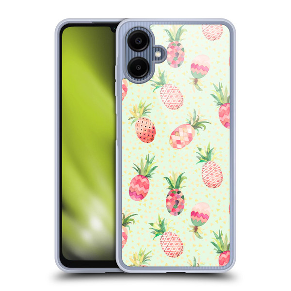 Ninola Mix Patterns Pineapple Lime Soft Gel Case for Samsung Galaxy A06 4G / 5G