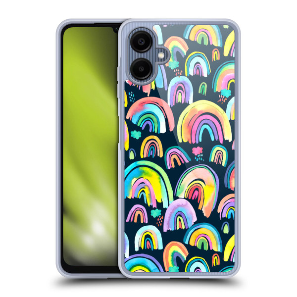Ninola Patterns 4 New Rainbows Navy Multi Soft Gel Case for Samsung Galaxy A06 4G / 5G