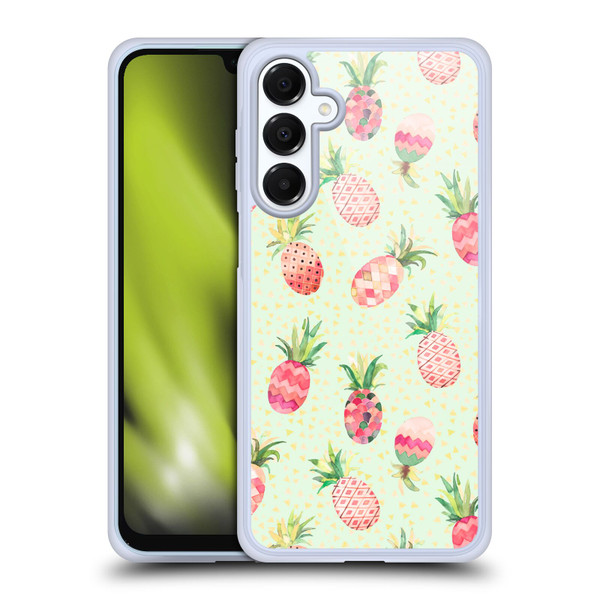 Ninola Mix Patterns Pineapple Lime Soft Gel Case for Samsung Galaxy A16 5G & MagSafe