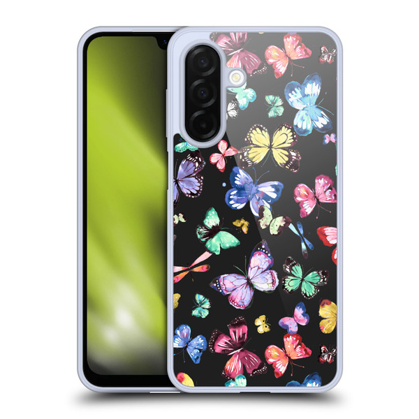 Ninola Patterns 4 Butterflies Black Multi Soft Gel Case for Samsung Galaxy A26 5G