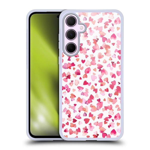 Ninola Mix Patterns Red Hearts Soft Gel Case for Samsung Galaxy A35 5G
