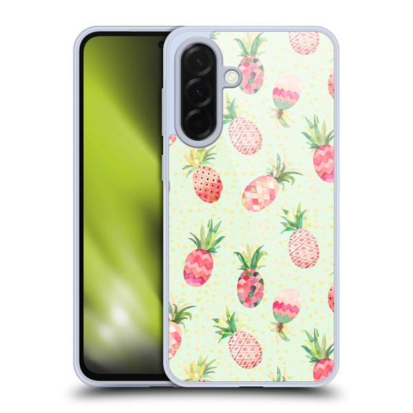 Ninola Mix Patterns Pineapple Lime Soft Gel Case for Samsung Galaxy A36 5G