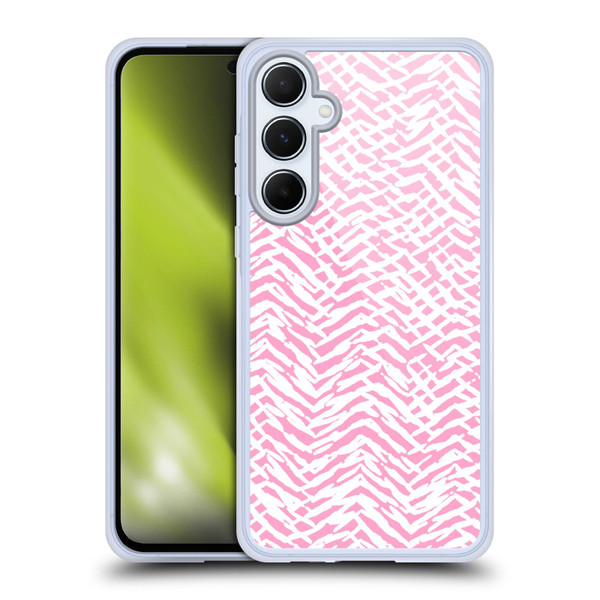 Ninola Patterns 4 Leopard Marks Pink Soft Gel Case for Samsung Galaxy A55 5G