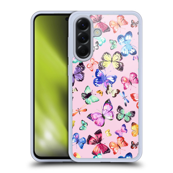 Ninola Patterns 4 Butterflies Multi Pink Soft Gel Case for Samsung Galaxy A56 5G