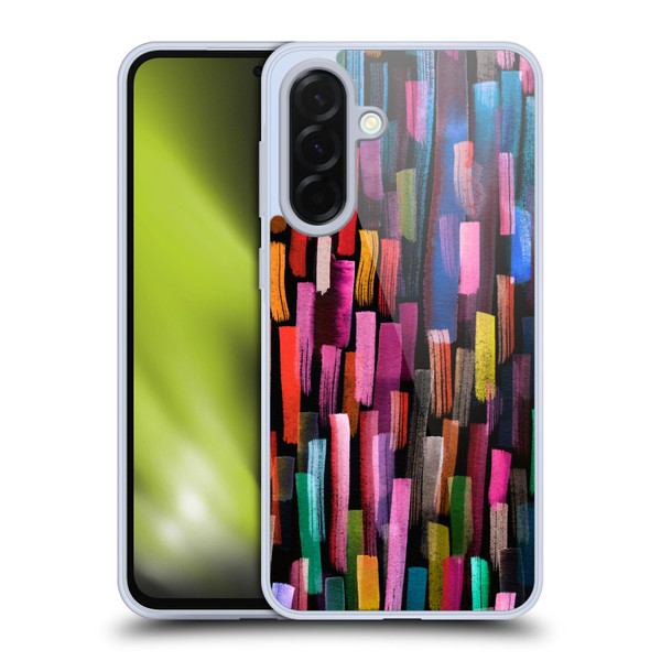 Ninola Summer Patterns Brushstrokes Black Soft Gel Case for Samsung Galaxy A36 5G