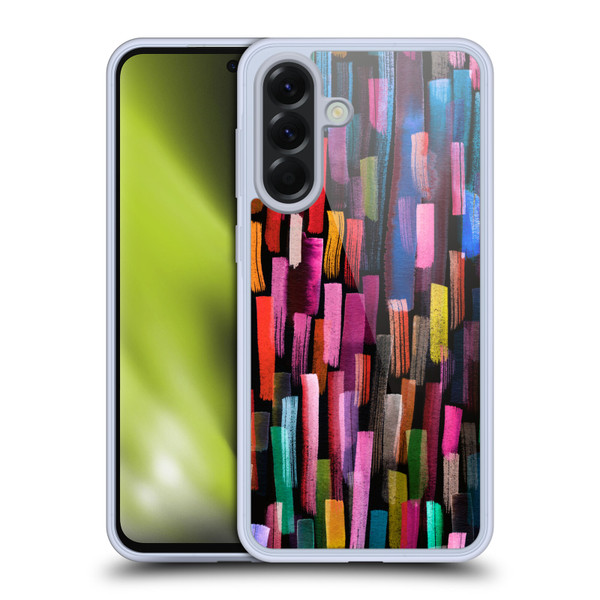 Ninola Summer Patterns Brushstrokes Black Soft Gel Case for Samsung Galaxy A56 5G