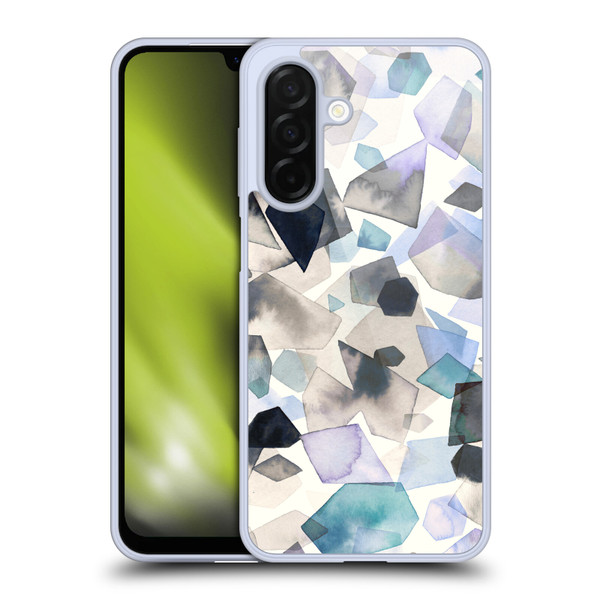 Ninola Pattern Abstract Crystals Blue Soft Gel Case for Samsung Galaxy A26 5G