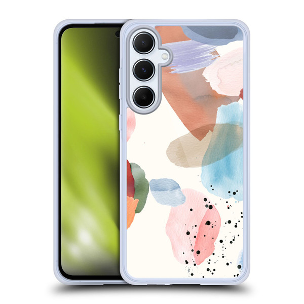 Ninola Pattern Abstract Pastel Soft Gel Case for Samsung Galaxy A55 5G