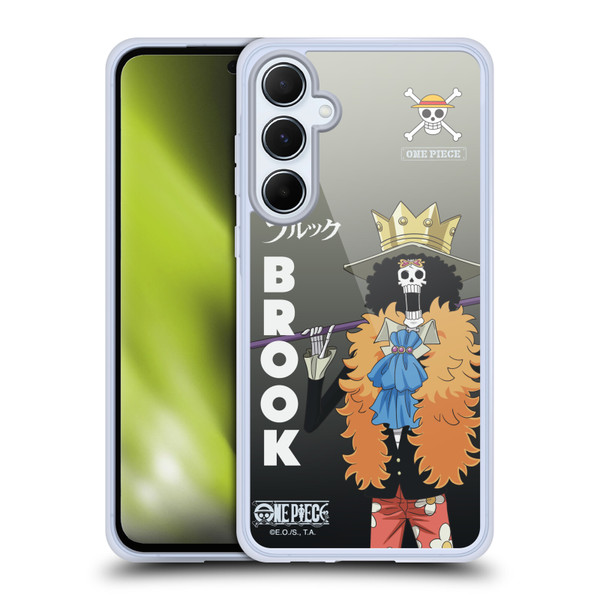 One Piece Graphic Art Brook Soft Gel Case for Samsung Galaxy A55 5G