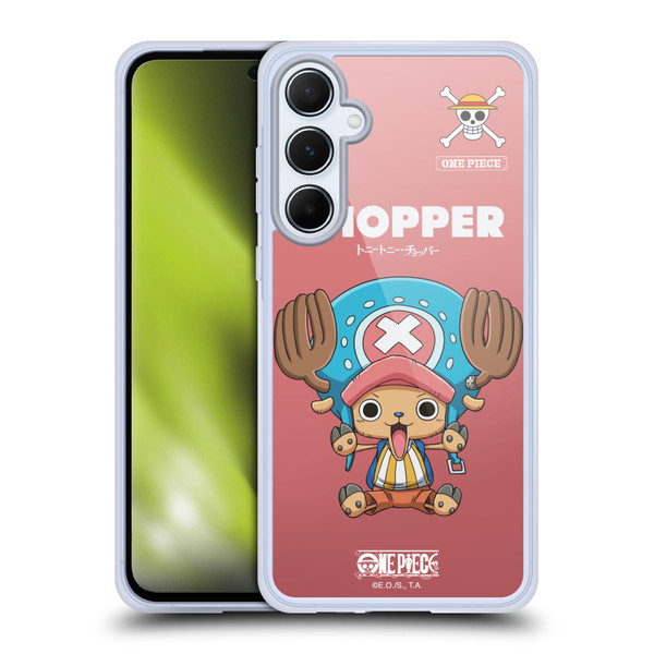 One Piece Graphic Art Chopper Soft Gel Case for Samsung Galaxy A55 5G