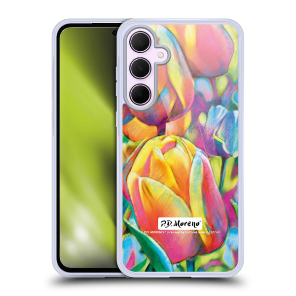 P.D. Moreno Assorted Design Tulips Soft Gel Case for Samsung Galaxy A35 5G