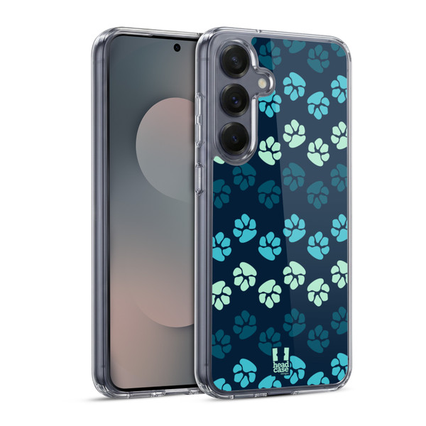 Head Case Designs Paws Blues Soft Gel Case for Samsung Galaxy S25 & MagSafe
