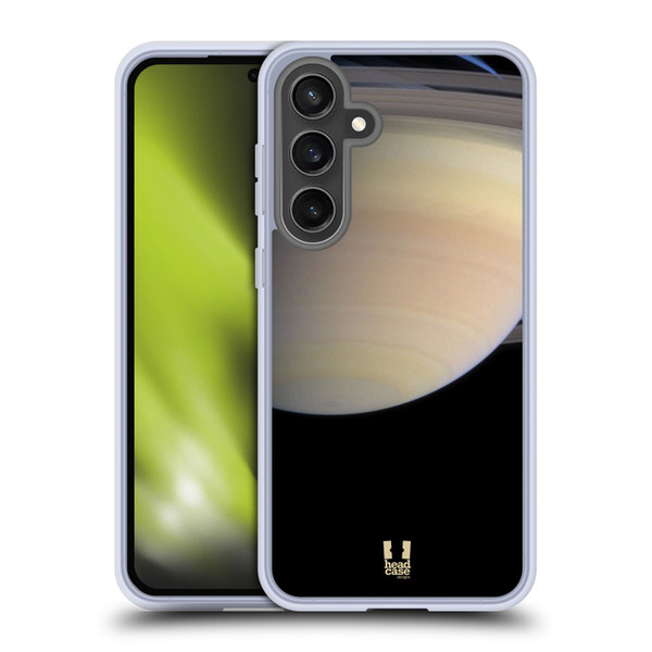 Head Case Designs Outerspace Saturn Soft Gel Case for Samsung Galaxy S24 FE & MagSafe