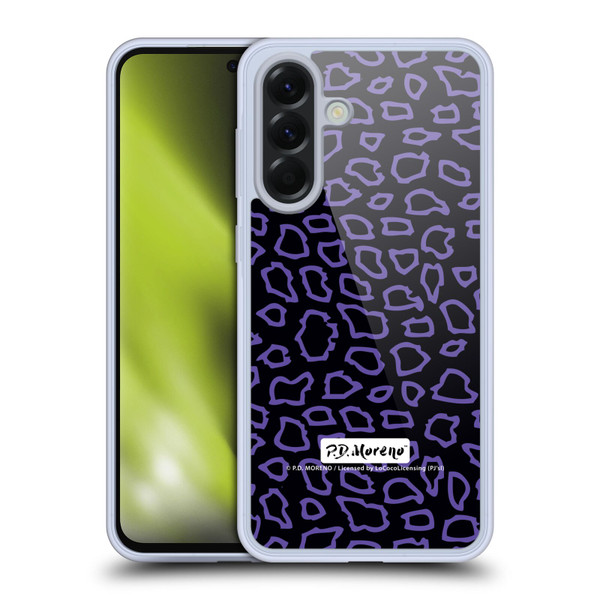 P.D. Moreno Patterns Black Purple Soft Gel Case for Samsung Galaxy A56 5G