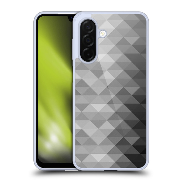 PLdesign Geometric Grayscale Triangle Soft Gel Case for Samsung Galaxy A26 5G