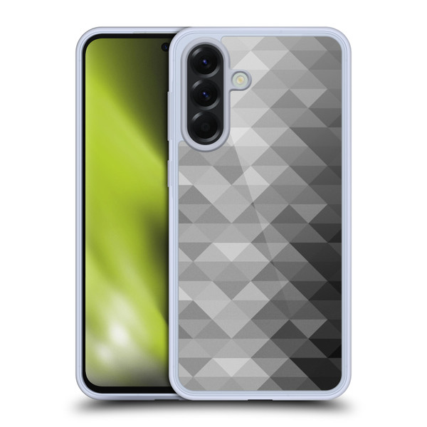 PLdesign Geometric Grayscale Triangle Soft Gel Case for Samsung Galaxy A56 5G