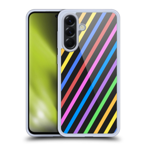 PLdesign Geometric Stripes Soft Gel Case for Samsung Galaxy A56 5G
