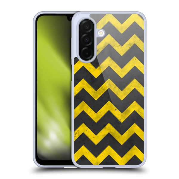 PLdesign Geometric Patterns Yellow Gray Vintage Soft Gel Case for Samsung Galaxy A26 5G
