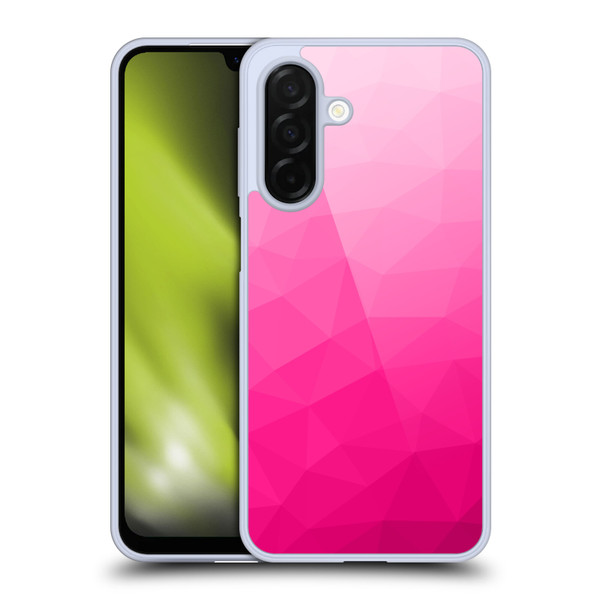 PLdesign Geometric Patterns Hot Pink Gradient Mesh Soft Gel Case for Samsung Galaxy A26 5G
