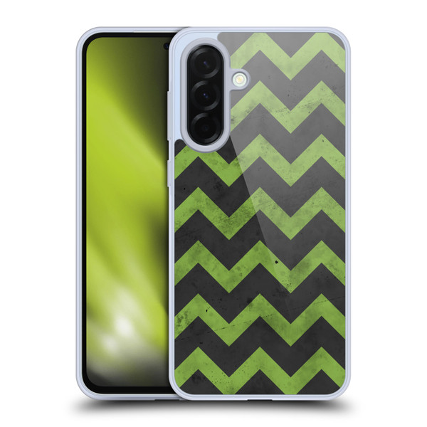 PLdesign Geometric Patterns Green Gray Vintage Soft Gel Case for Samsung Galaxy A36 5G