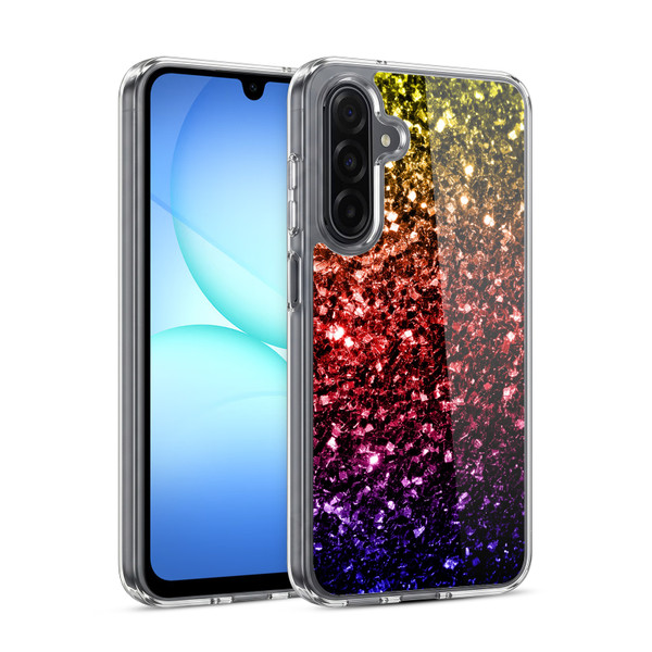 PLdesign Glitter Sparkles Rainbow Soft Gel Case for Samsung Galaxy A17 4G / 5G