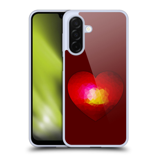 PLdesign Geometric Burning Heart Soft Gel Case for Samsung Galaxy A26 5G