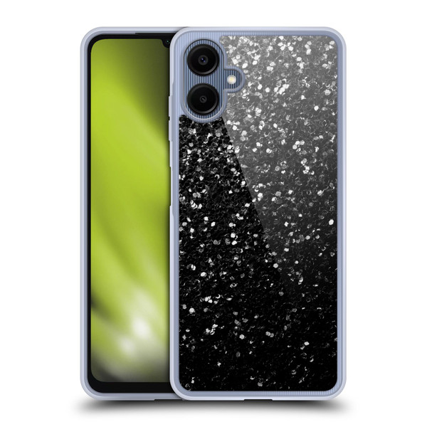 PLdesign Sparkle Prints Black Soft Gel Case for Samsung Galaxy A06 4G / 5G
