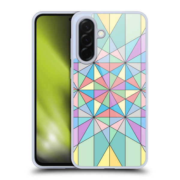 PLdesign Geometric Colourful Pastel Soft Gel Case for Samsung Galaxy A36 5G