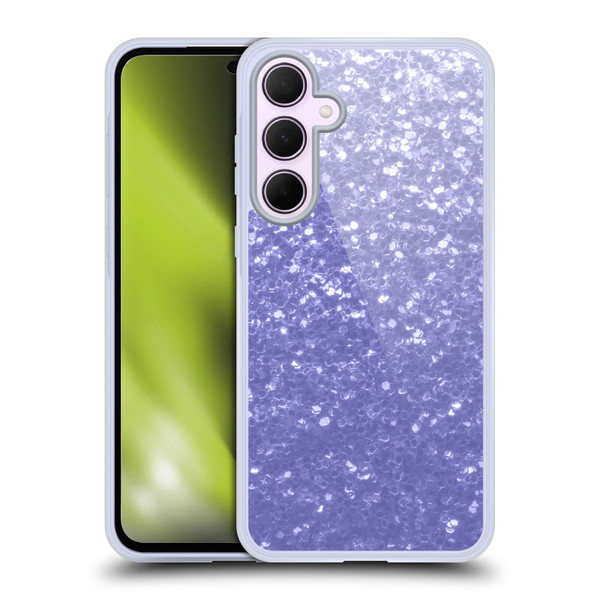 PLdesign Sparkle Prints Lavender Soft Gel Case for Samsung Galaxy A35 5G