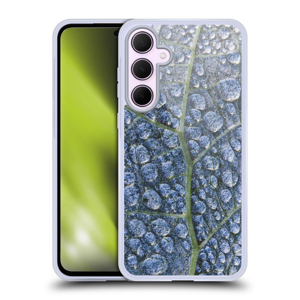 PLdesign Water Dew Texture Leaf Soft Gel Case for Samsung Galaxy A35 5G