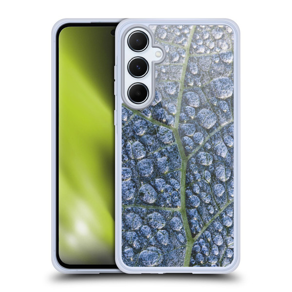 PLdesign Water Dew Texture Leaf Soft Gel Case for Samsung Galaxy A55 5G