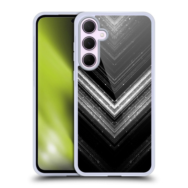 PLdesign Sparkly Metallic Silver Soft Gel Case for Samsung Galaxy A35 5G
