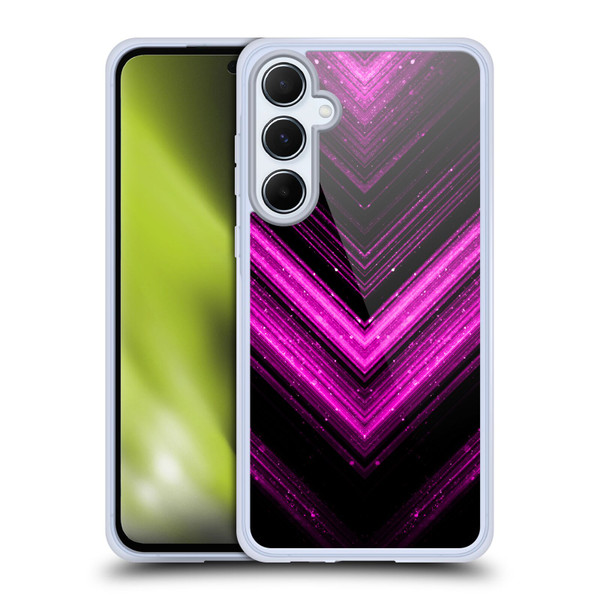 PLdesign Sparkly Metallic Pink Soft Gel Case for Samsung Galaxy A55 5G