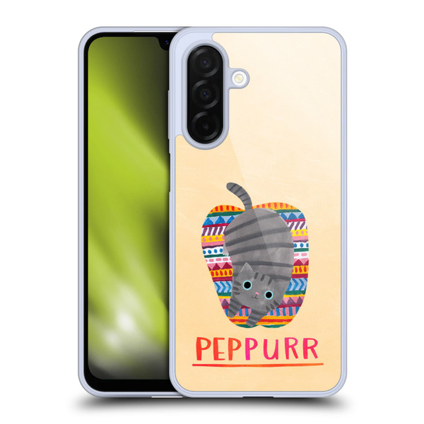 Planet Cat Puns Peppur Soft Gel Case for Samsung Galaxy A26 5G