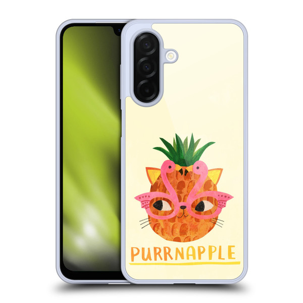 Planet Cat Puns Purrnapple Soft Gel Case for Samsung Galaxy A26 5G