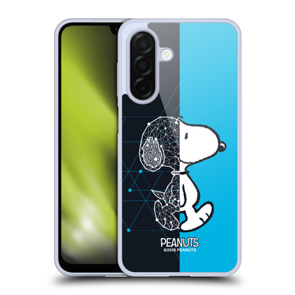Peanuts Halfs And Laughs Snoopy Geometric Soft Gel Case for Samsung Galaxy A26 5G