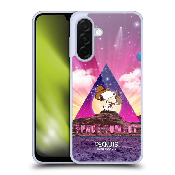 Peanuts Snoopy Space Cowboy Nebula Triangle Soft Gel Case for Samsung Galaxy A26 5G